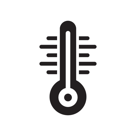Thermometer icon vector isolated on white background for your web and mobile app designのイラスト素材