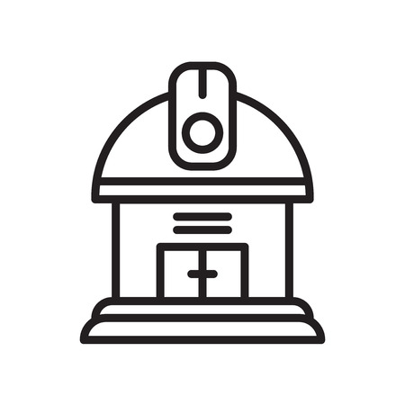 Telescope icon vector isolated on white background for your web and mobile app designのイラスト素材