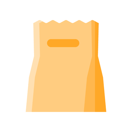 Paper bag icon vector isolated on white background for your web and mobile app designのイラスト素材