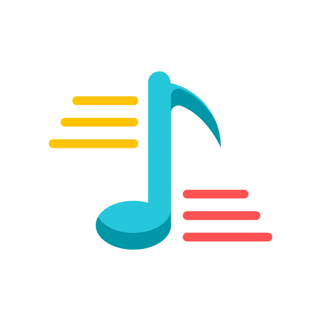 Music icon vector isolated on white background for your web and mobile app designのイラスト素材
