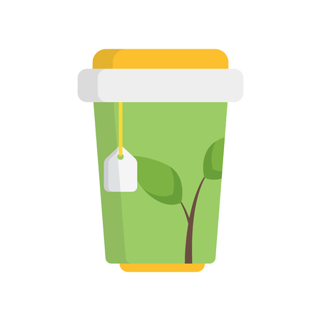 Tea icon vector isolated on white background for your web and mobile app designのイラスト素材