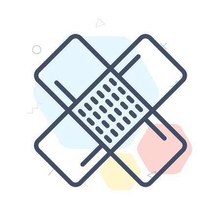 Patch icon vector isolated on white background for your web and mobile app designのイラスト素材
