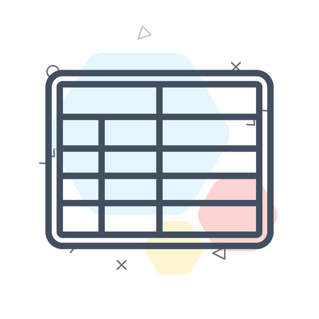 Table icon vector isolated on white background for your web and mobile app designのイラスト素材