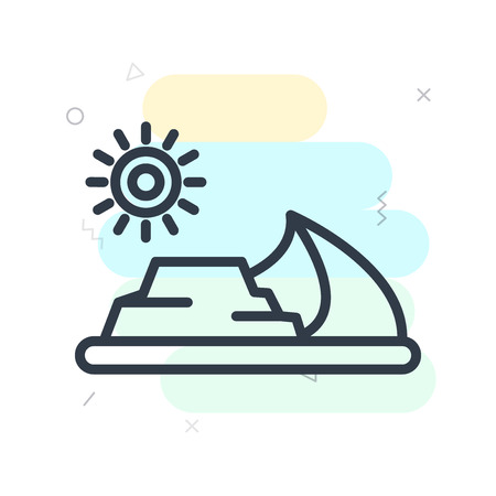 Desert icon vector isolated on white background for your web and mobile app designのイラスト素材