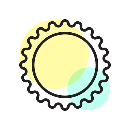 Badge icon vector isolated on white background for your web and mobile app designのイラスト素材