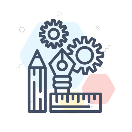 Edit tools icon vector isolated on white background for your web and mobile app designのイラスト素材