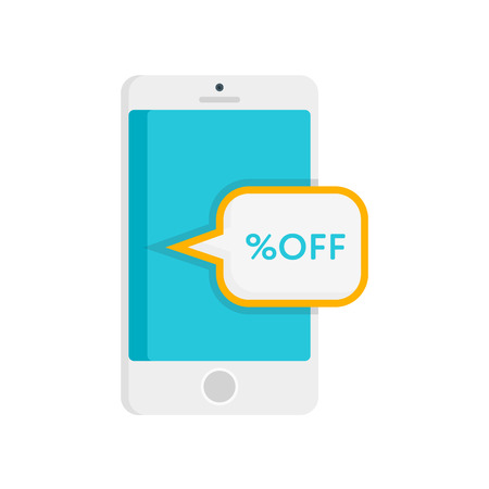Discount icon vector isolated on white background for your web and mobile app designのイラスト素材