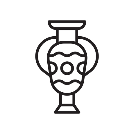 Amphora icon vector isolated on white background for your web and mobile app designのイラスト素材