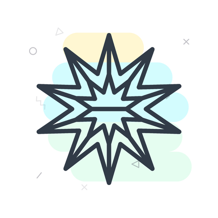 Star icon vector isolated on white background for your web and mobile app designのイラスト素材