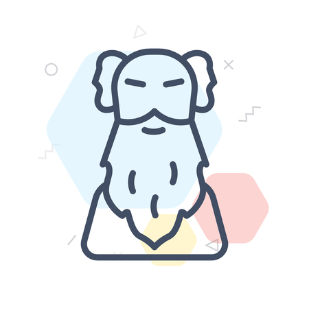 Wise icon vector isolated on white background for your web and mobile app designのイラスト素材