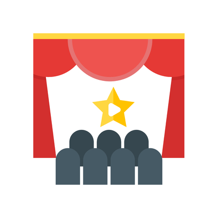 Cinema icon vector isolated on white background for your web and mobile app designのイラスト素材