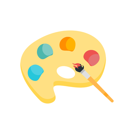 Paint palette icon vector isolated on white background for your web and mobile app designのイラスト素材