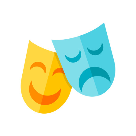 Theatre icon vector isolated on white background for your web and mobile app designのイラスト素材