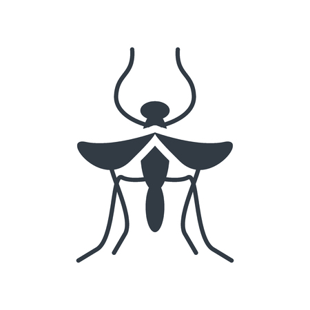 Mosquito icon vector isolated on white background for your web and mobile app designのイラスト素材