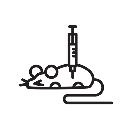 Mouse icon vector isolated on white background, Mouse transparent sign , line or linear symbol and sign design in outline styleのイラスト素材