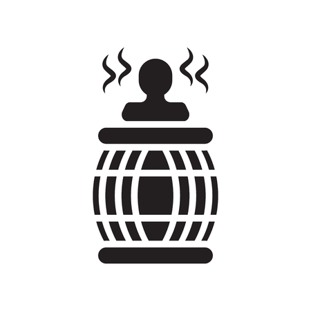 Hot tub icon vector isolated on white background for your web and mobile app designのイラスト素材