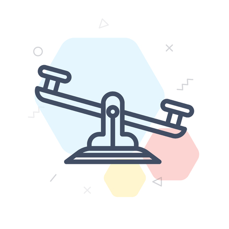 Balancer icon vector isolated on white background for your web and mobile app designのイラスト素材