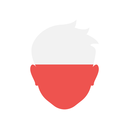 Poland icon vector isolated on white background for your web and mobile app designのイラスト素材