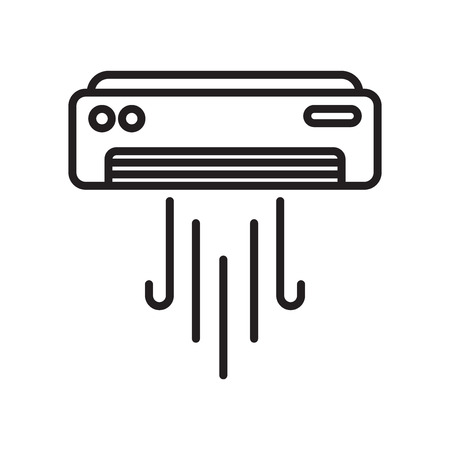 Air conditioner icon vector isolated on white background for your web and mobile app designのイラスト素材