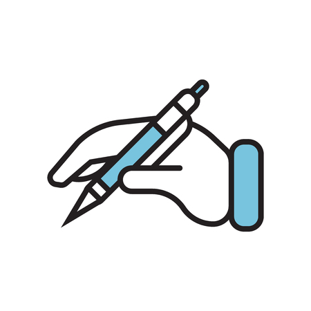 Writing icon vector isolated on white background for your web and mobile app designのイラスト素材