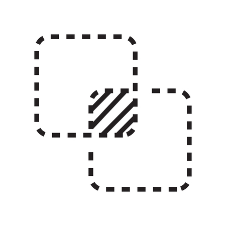 Crop icon vector isolated on white background for your web and mobile app design, Crop logo conceptのイラスト素材