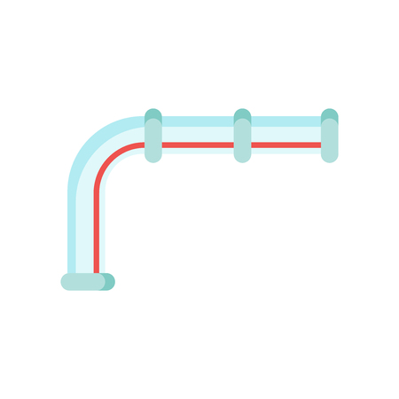 Pipe icon vector isolated on white background for your web and mobile app design, Pipe logo conceptのイラスト素材