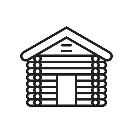 Log icon vector isolated on white background for your web and mobile app design, Log logo conceptのイラスト素材