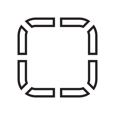Allocation icon vector isolated on white background for your web and mobile app design, Allocation logo conceptのイラスト素材