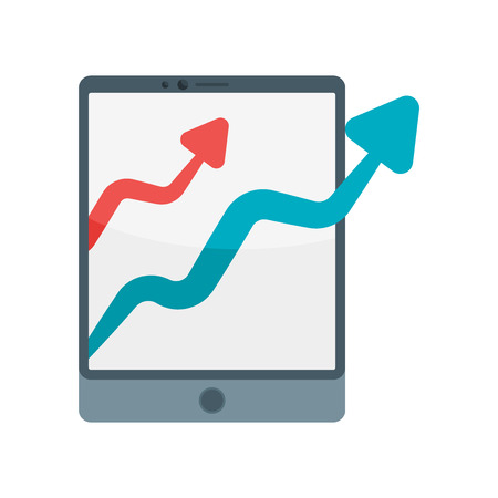 Tablet icon vector isolated on white background for your web and mobile app designのイラスト素材