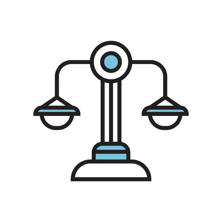 Balance icon vector isolated on white background for your web and mobile app designのイラスト素材
