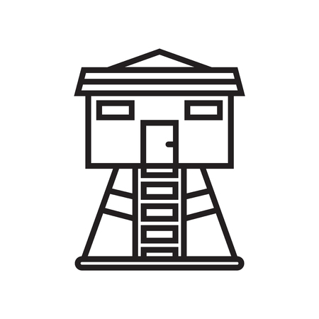 Lodge icon vector isolated on white background for your web and mobile app designのイラスト素材