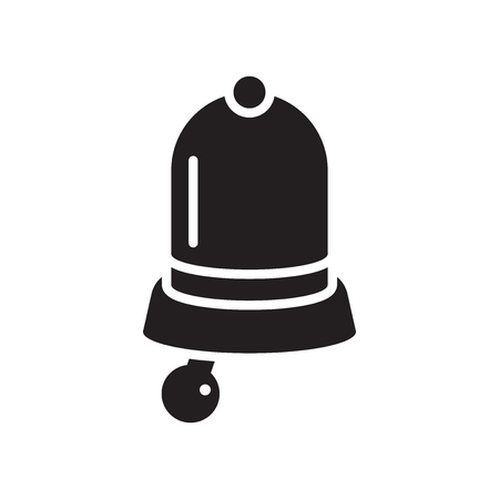 Bell Icon Silhouette icon vector isolated on white background for your web and mobile app design, Bell Icon Silhouette logo conceptのイラスト素材
