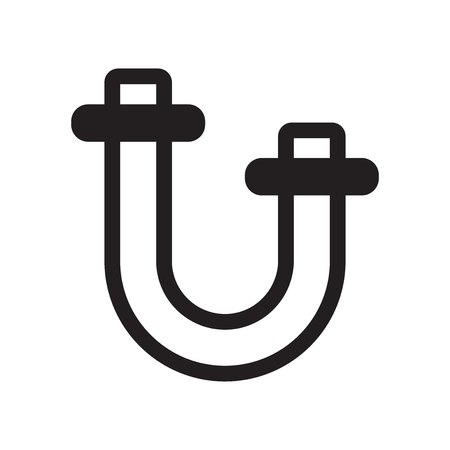 Pipes icon vector isolated on white background for your web and mobile app design, Pipes logo conceptのイラスト素材