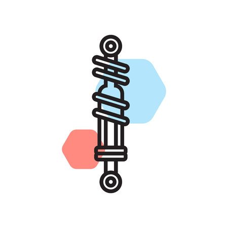 Damper icon vector isolated on white background for your web and mobile app design, Damper logo conceptのイラスト素材