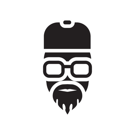 Rapper icon vector isolated on white background for your web and mobile app design, Rapper logo conceptのイラスト素材
