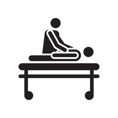 Chiropractic icon vector isolated on white background for your web and mobile app design, Chiropractic logo conceptのイラスト素材
