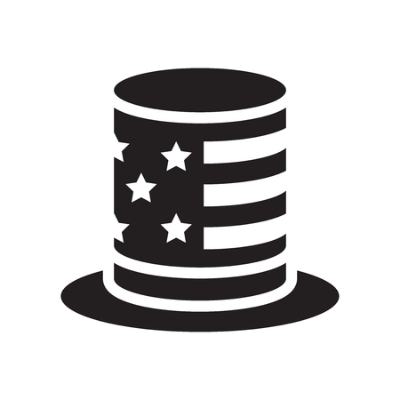 Hat icon vector isolated on white background for your web and mobile app design, Hat logo conceptのイラスト素材