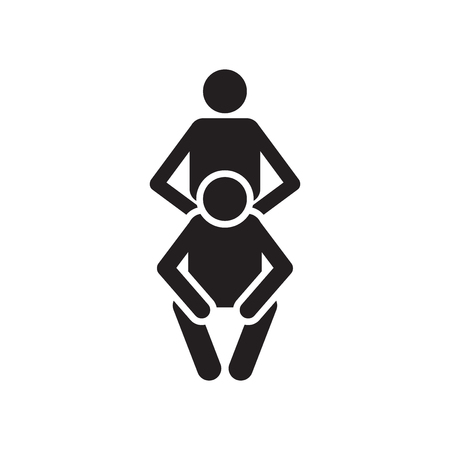 Massage icon vector isolated on white background for your web and mobile app design, Massage logo conceptのイラスト素材