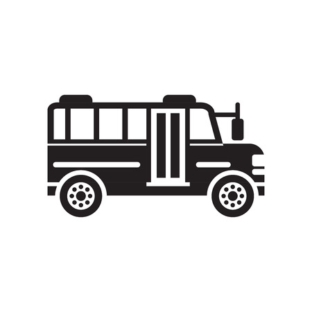 School bus icon vector isolated on white background for your web and mobile app design, School bus...