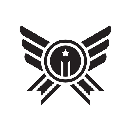 Medal icon vector isolated on white background for your web and mobile app design, Medal logo conceptのイラスト素材