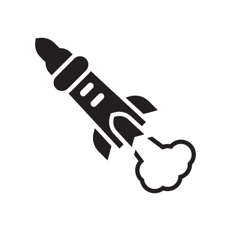 Bomb icon vector isolated on white background for your web and mobile app design, Bomb logo conceptのイラスト素材
