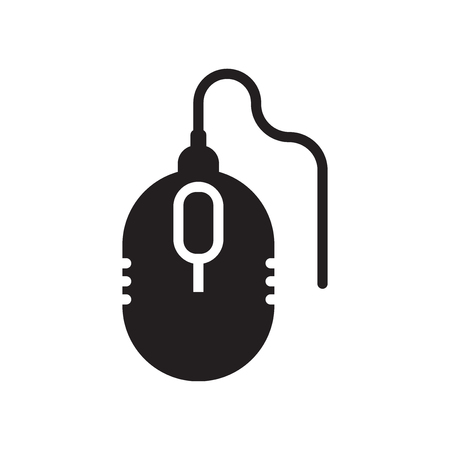 Computer Mouse Device icon vector isolated on white background for your web and mobile app design, Computer Mouse Device logo conceptのイラスト素材