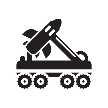 Missile icon vector isolated on white background for your web and mobile app design, Missile logo conceptのイラスト素材