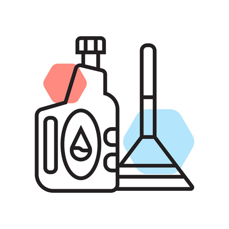 Oil icon vector isolated on white background for your web and mobile app design, Oil logo conceptのイラスト素材