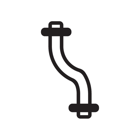 Pipes icon vector isolated on white background for your web and mobile app design, Pipes logo conceptのイラスト素材
