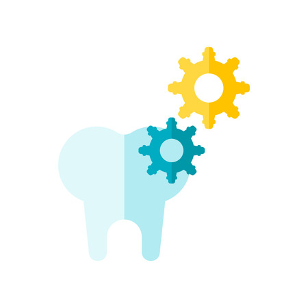 Tooth icon vector isolated on white background for your web and mobile app design, Tooth logo conceptのイラスト素材