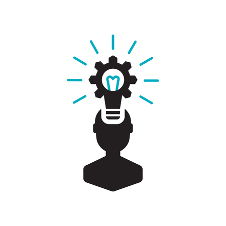Mind icon vector isolated on white background for your web and mobile app design, Mind logo conceptのイラスト素材