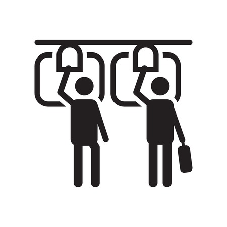 Public transport icon vector isolated on white background for your web and mobile app design, Public transport logo conceptのイラスト素材