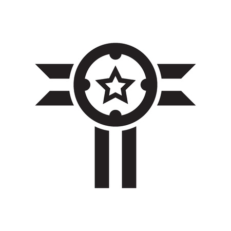 Badge icon vector isolated on white background for your web and mobile app design, Badge logo conceptのイラスト素材
