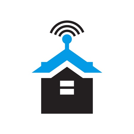 Smarthome icon vector isolated on white background for your web and mobile app design, Smarthome logo conceptのイラスト素材